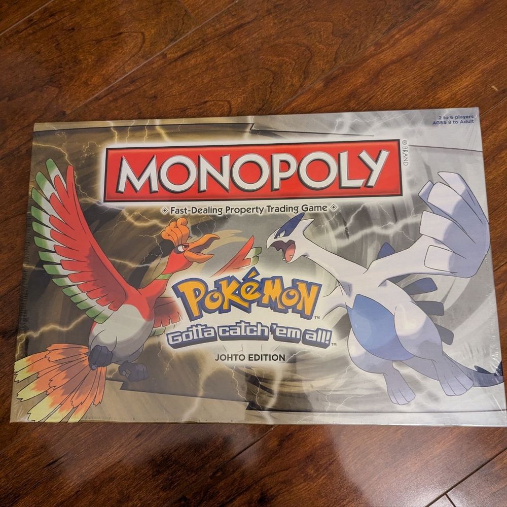 Factory Sealed Monopoly Pokémon Johto Edition Board Game